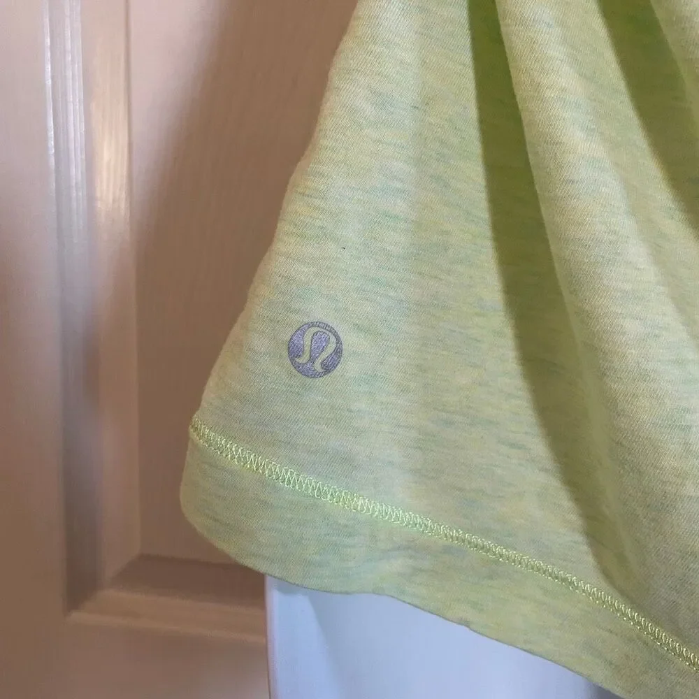 Lululemon Size 4-6 Pima Cotton Tank Top Lemon Lime